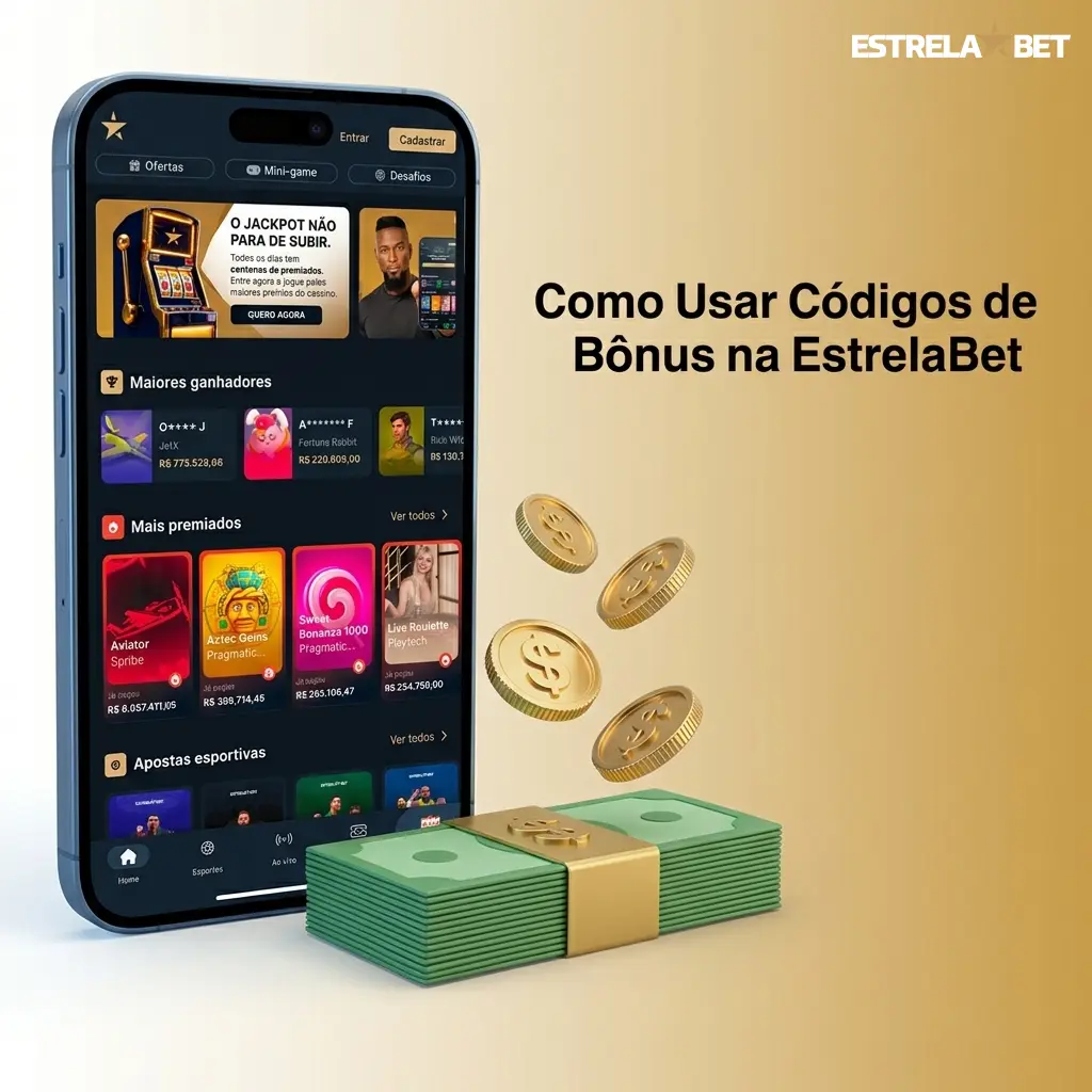 Passo a passo para inserir código promocional no cadastro da EstrelaBet e ativar bônus com depósito mínimo