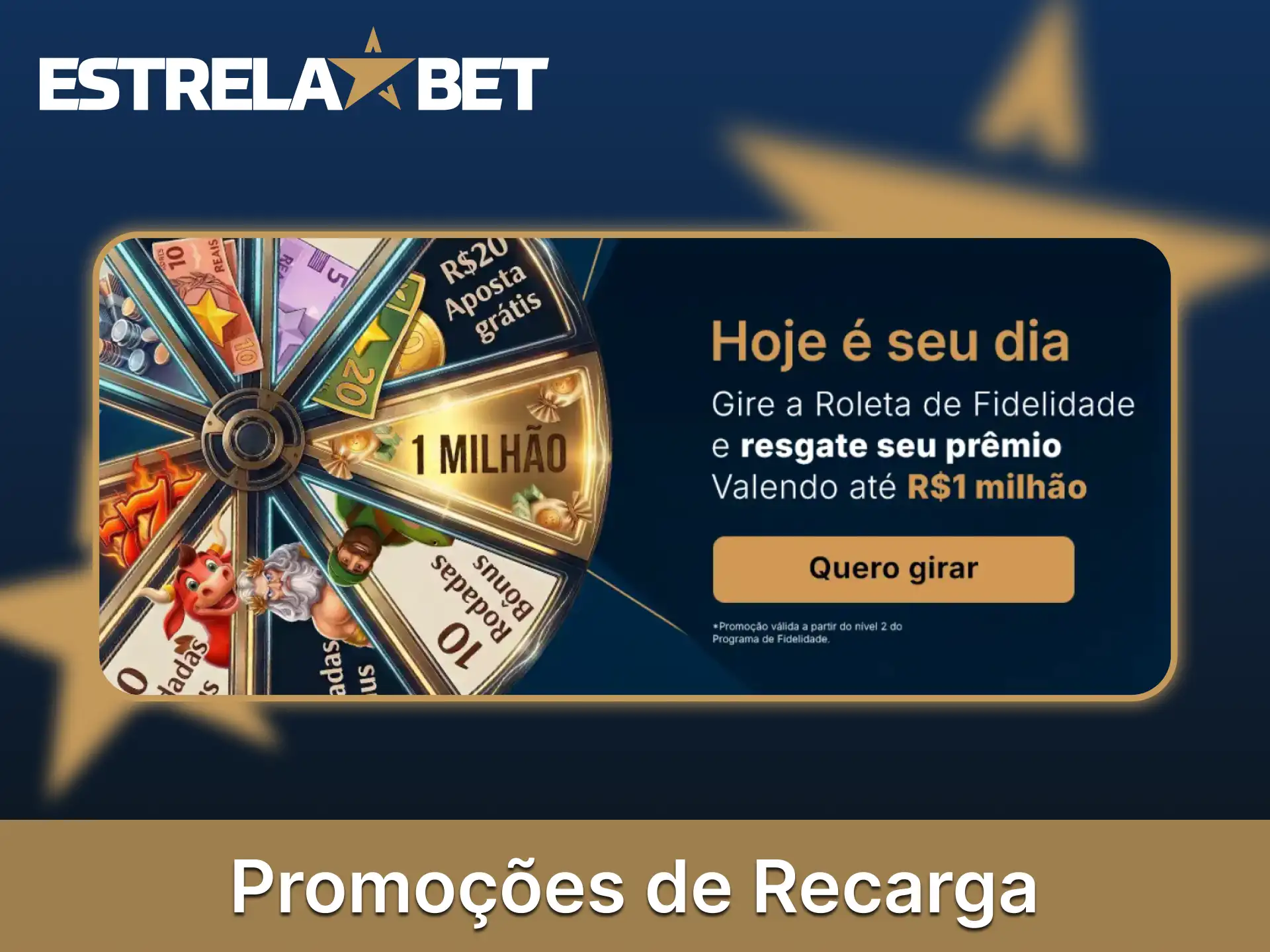 A plataforma EstrelaBet oferece promoções periódicas de recarga.