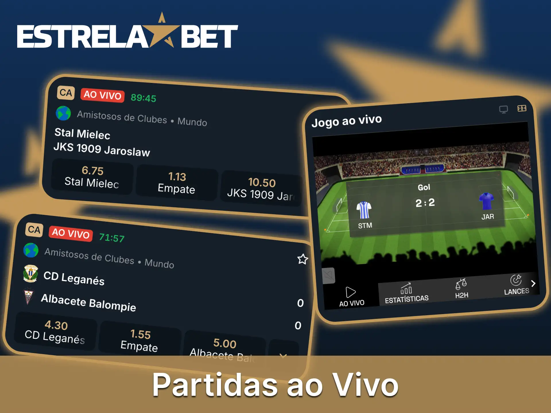 A plataforma Estrela Bet permite que você faça apostas em tempo real.